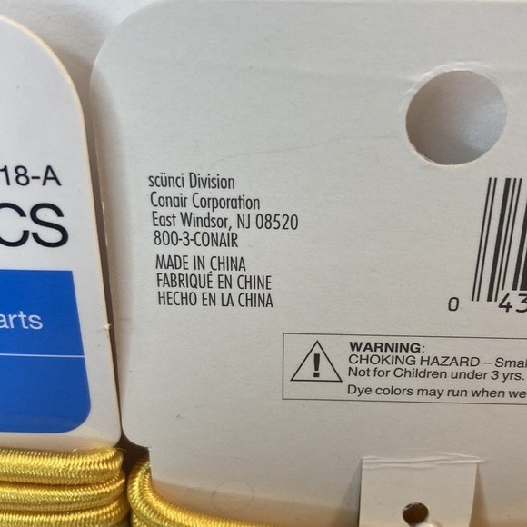 Scunci No Damage Satin Smooth Hair Elastics Pink Blue Green Yellow Black - Picture 8 of 13